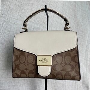 Coach Pepper Satchel In Signature Canvas C1325 $398